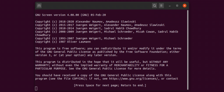 Comment utiliser l&rsquo;utilitaire d&rsquo;écran GNU sous Linux –
