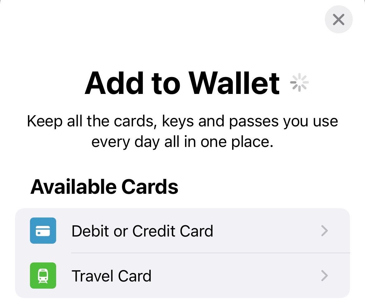 Apple Pay ajouter à Wallet
