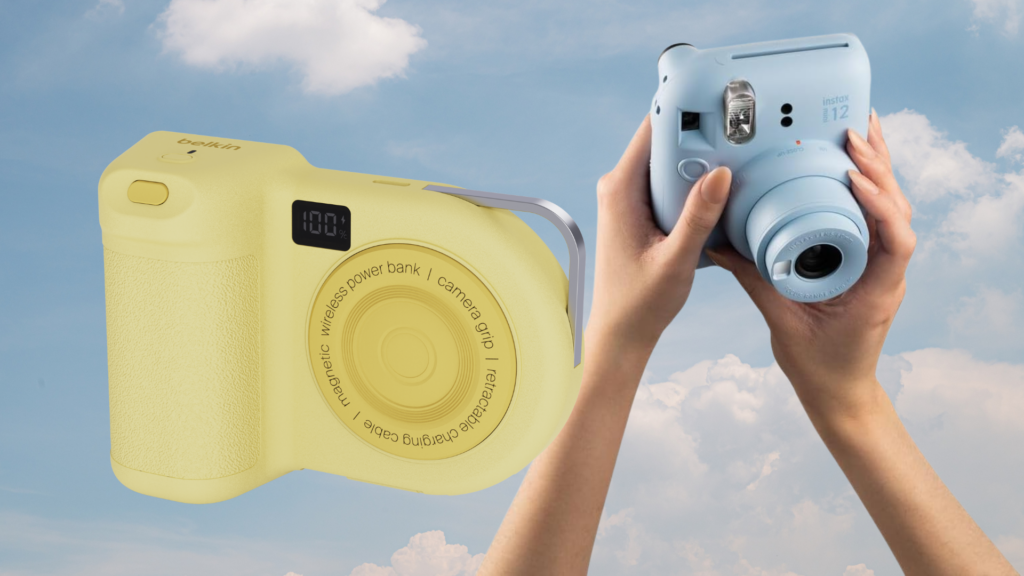 Le Stage PowerGrip de Belkin pourrait me faire laisser mon Instax Mini 12 à la maison