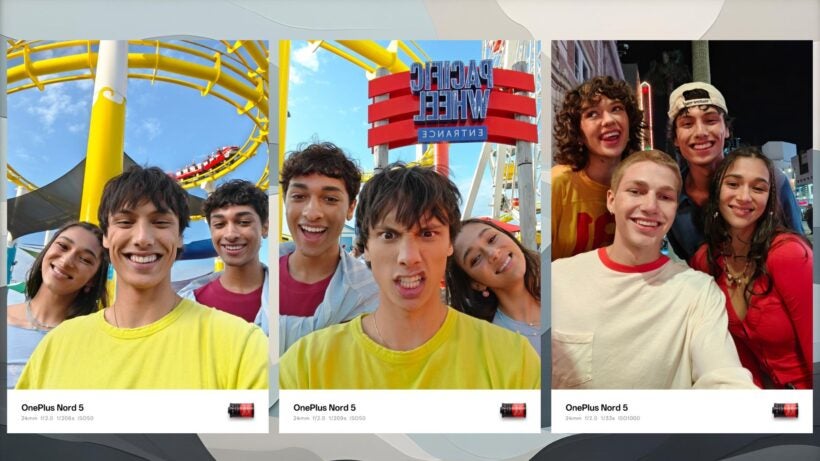 Échantillons de caméra de selfie OnePlus Nord 5
