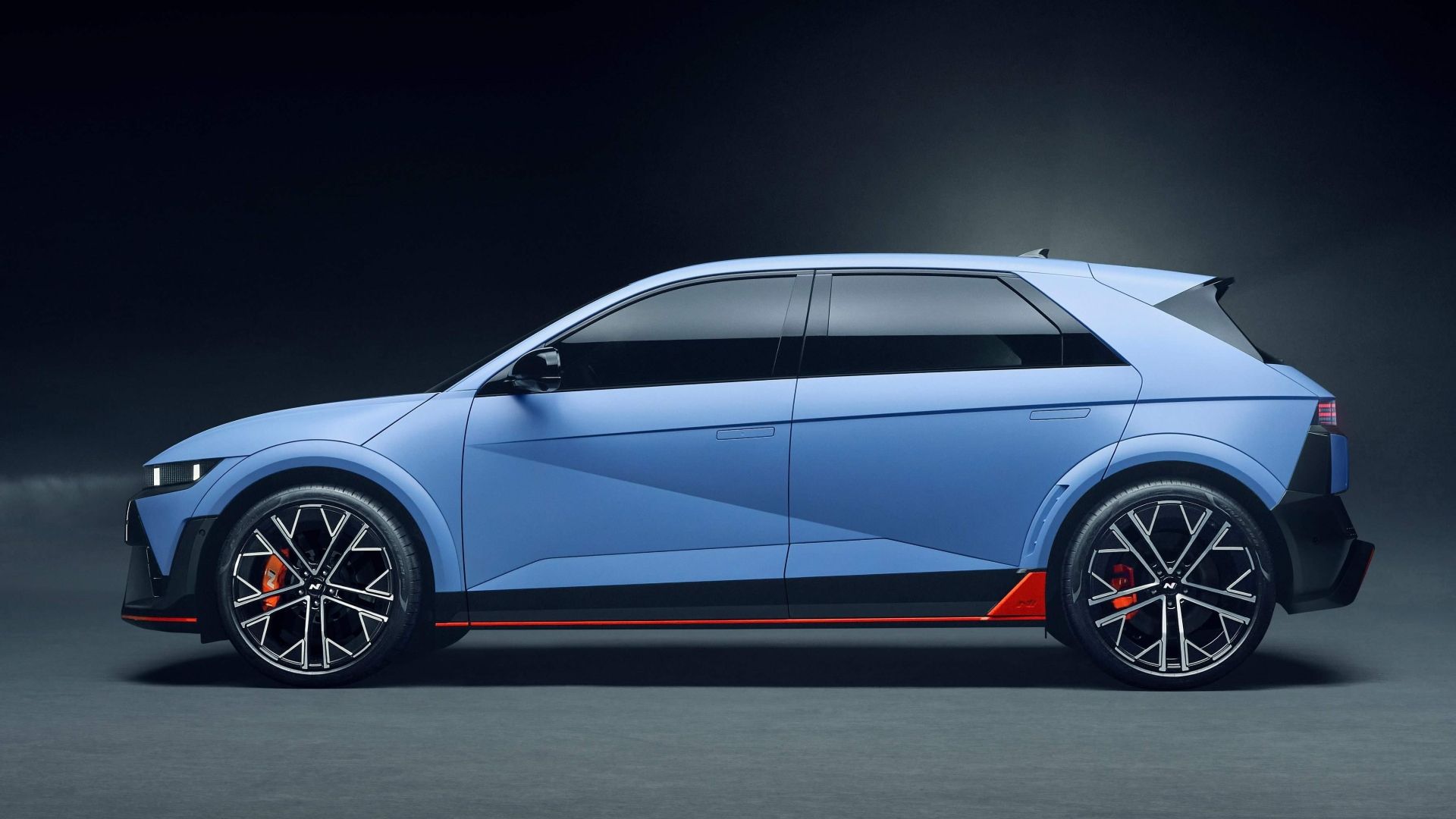 Side profile shot of a 2025 Hyundai Ioniq 5 N