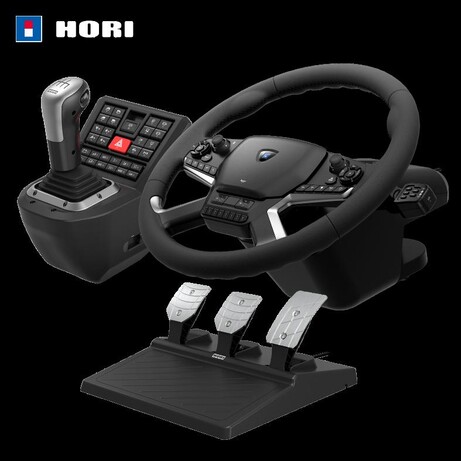 Système de contrôle de camion HORI Force Feedback sur fond noir
