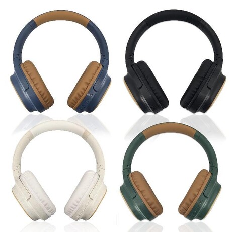 quatre versions couleur du casque Accuratus Bio Sound sur fond blanc