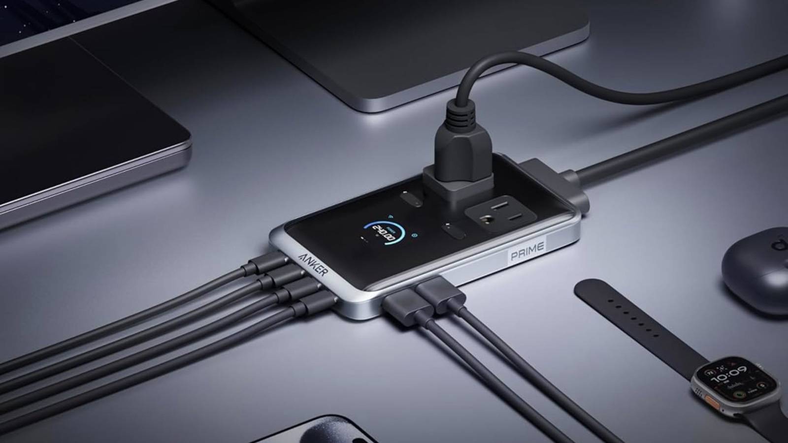 Chargez tout à votre bureau avec la prise intelligente 240 W d'Anker, maintenant à 40 % de réduction