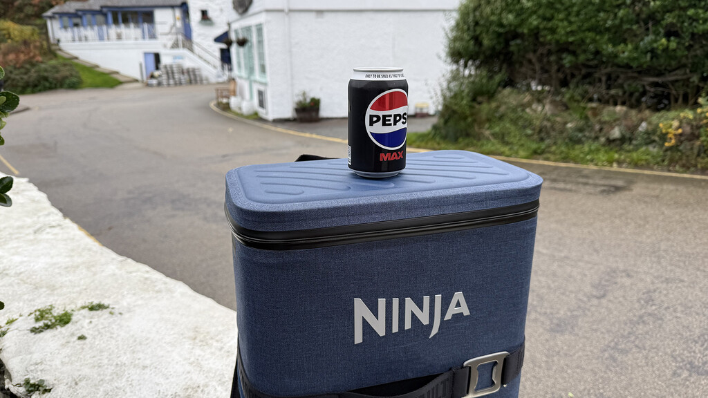 Ninja FrostVault Go utilisé comme plateau de table