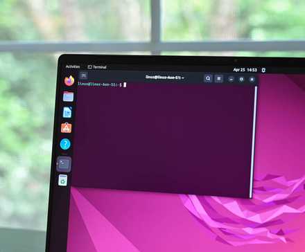 Un terminal Linux ouvert sur un ordinateur portable exécutant Ubuntu