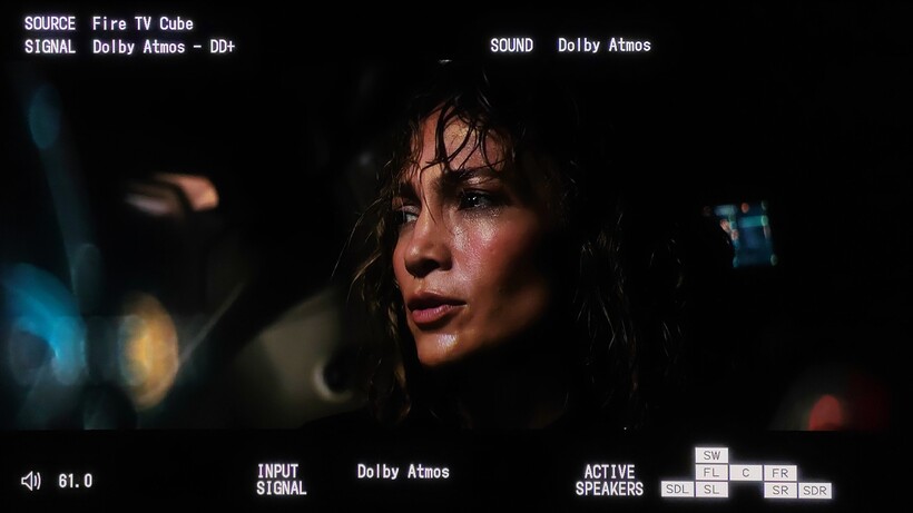 Marantz Cinema 60 Atlas sur l'interface graphique de l'écran