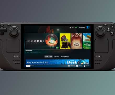 Console portable Steam Deck de Valve.