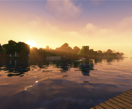 Une capture d'écran de Minecraft modifié