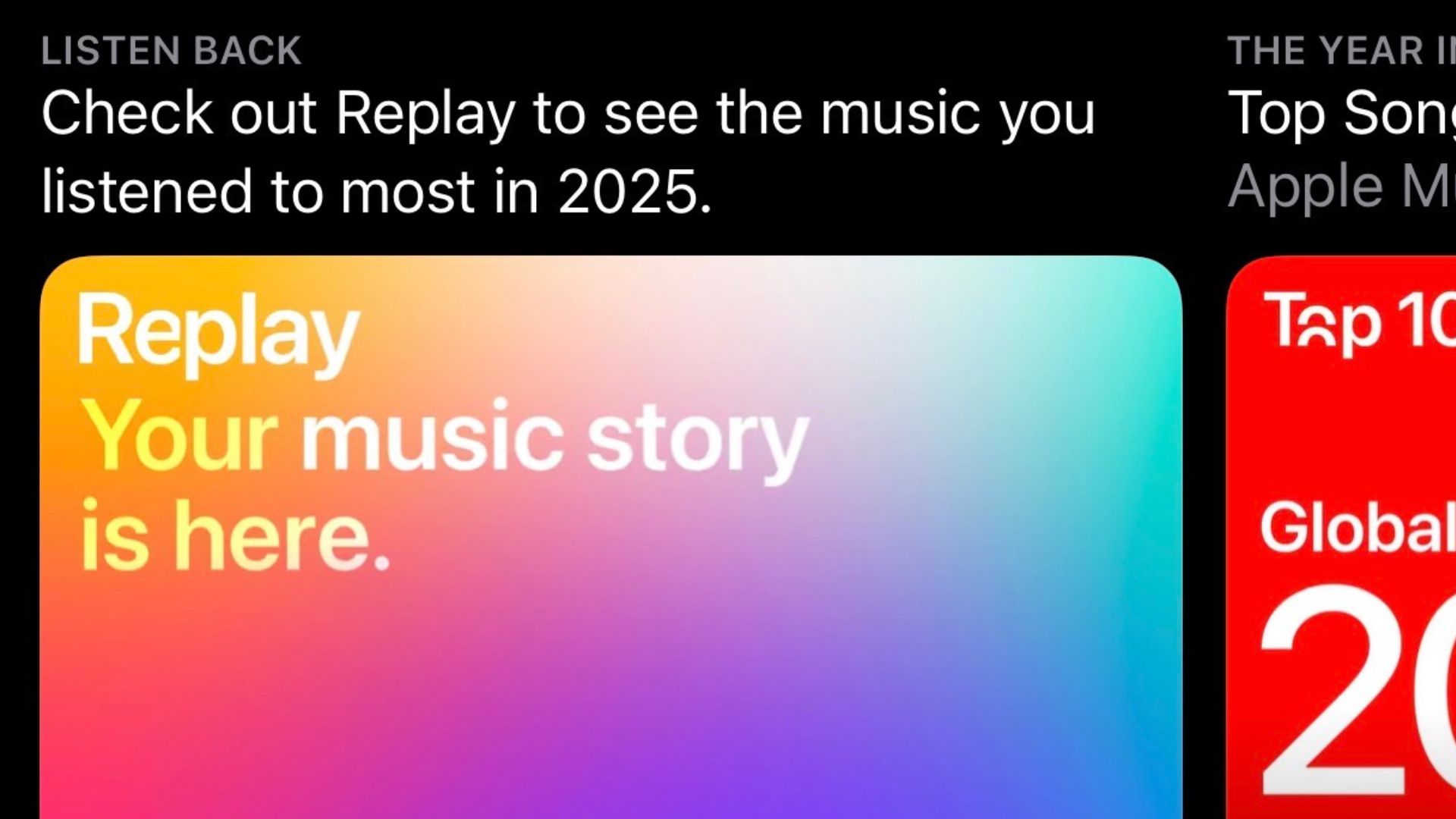 Le Music Replay rivalisant avec Spotify Wrapped d'Apple est arrivé