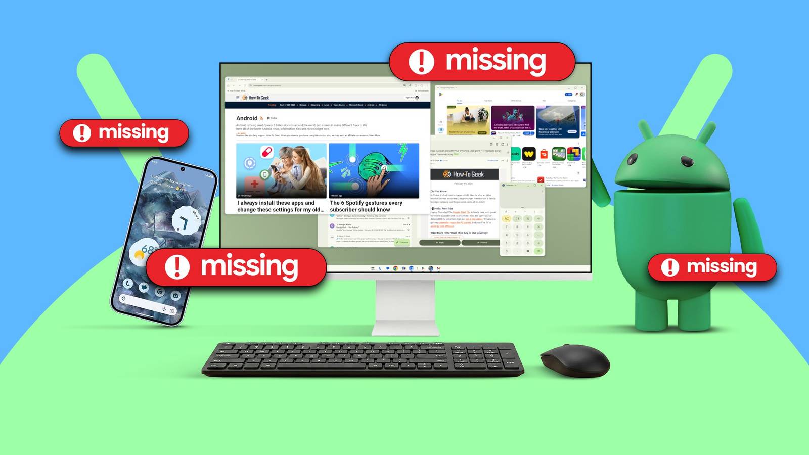 Le nouveau mode bureau d'Android est cool, mais il a toujours besoin de ces 5 éléments