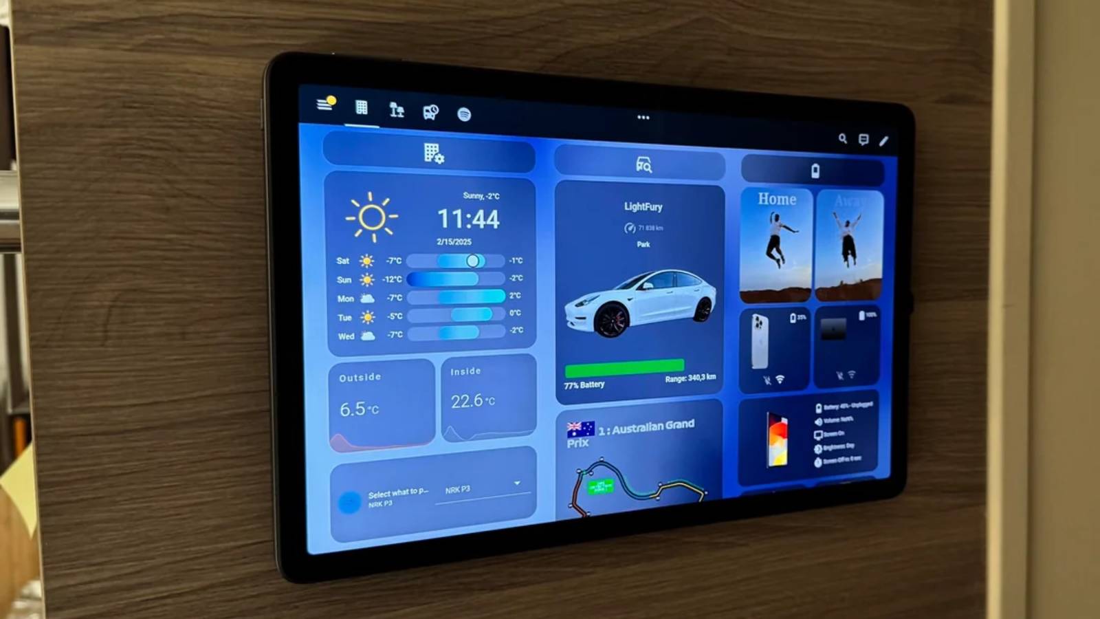 Si vous avez besoin d'un tableau de bord pour maison intelligente, vous vous trompez