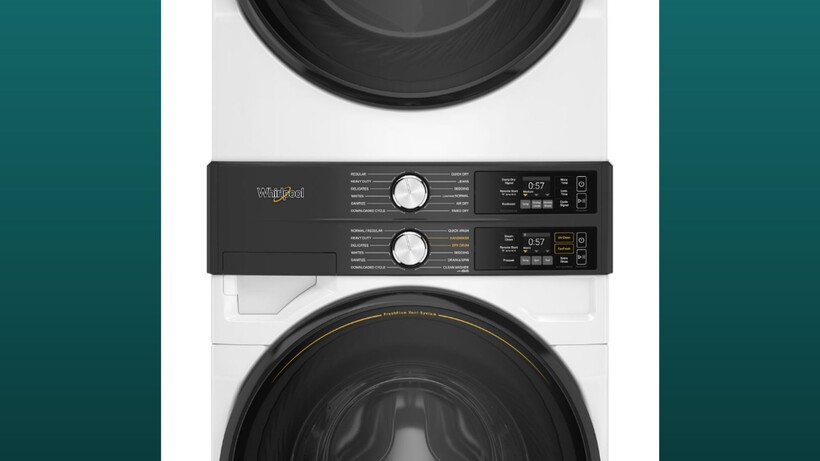 Tour de lessive à chargement frontal Whirlpool avec système de ventilation FreshFlow et nettoyage UV