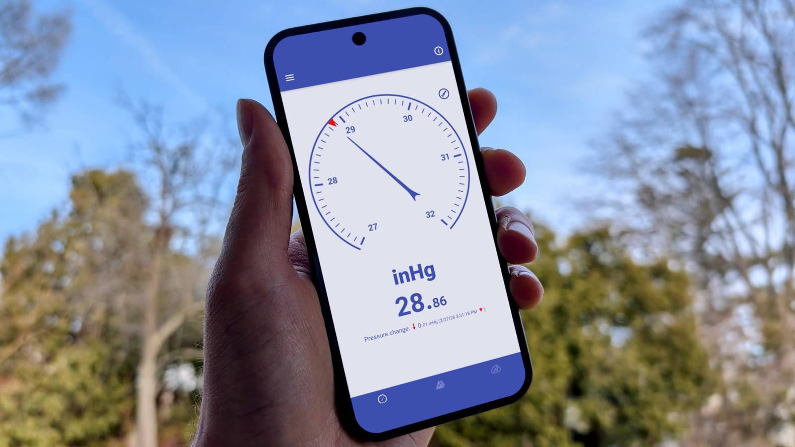 Votre téléphone contient un puissant instrument météo caché à l'intérieur