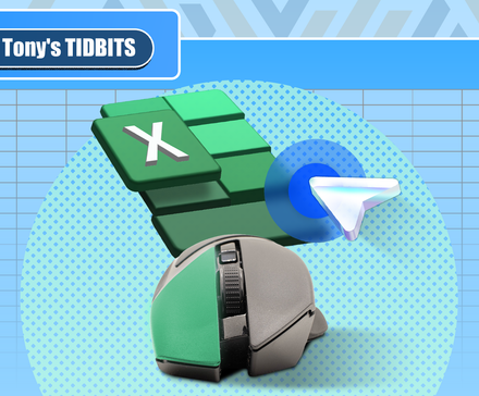 Une souris avec le bouton droit de la souris en surbrillance, placé devant le logo Excel.