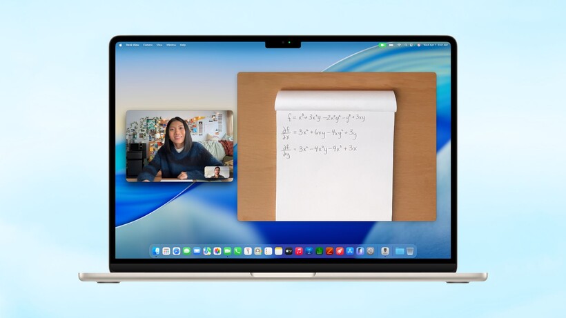 Vue du bureau du MacBook Air M5