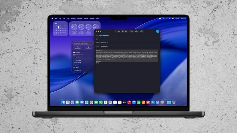Outils d'écriture du MacBook Pro M5