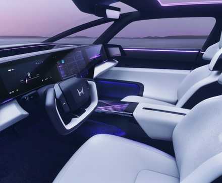 Plan intérieur du tableau de bord d'une Honda 0 Berline 2026