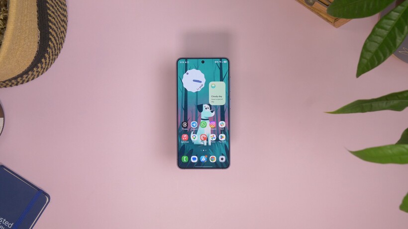 Écran d’accueil sur le Galaxy S26