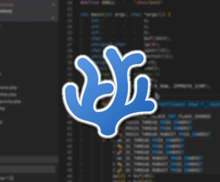 Logo VSCodium devant son IDE