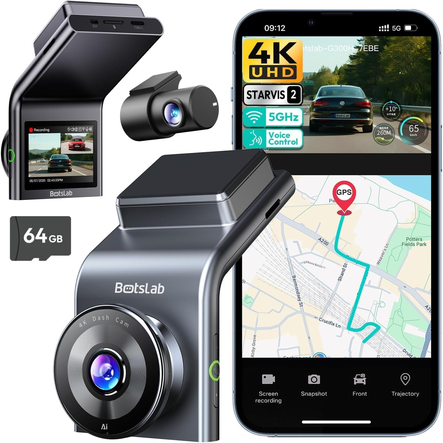 Économisez 25 % sur la double Dashcam 4K de Botslab
