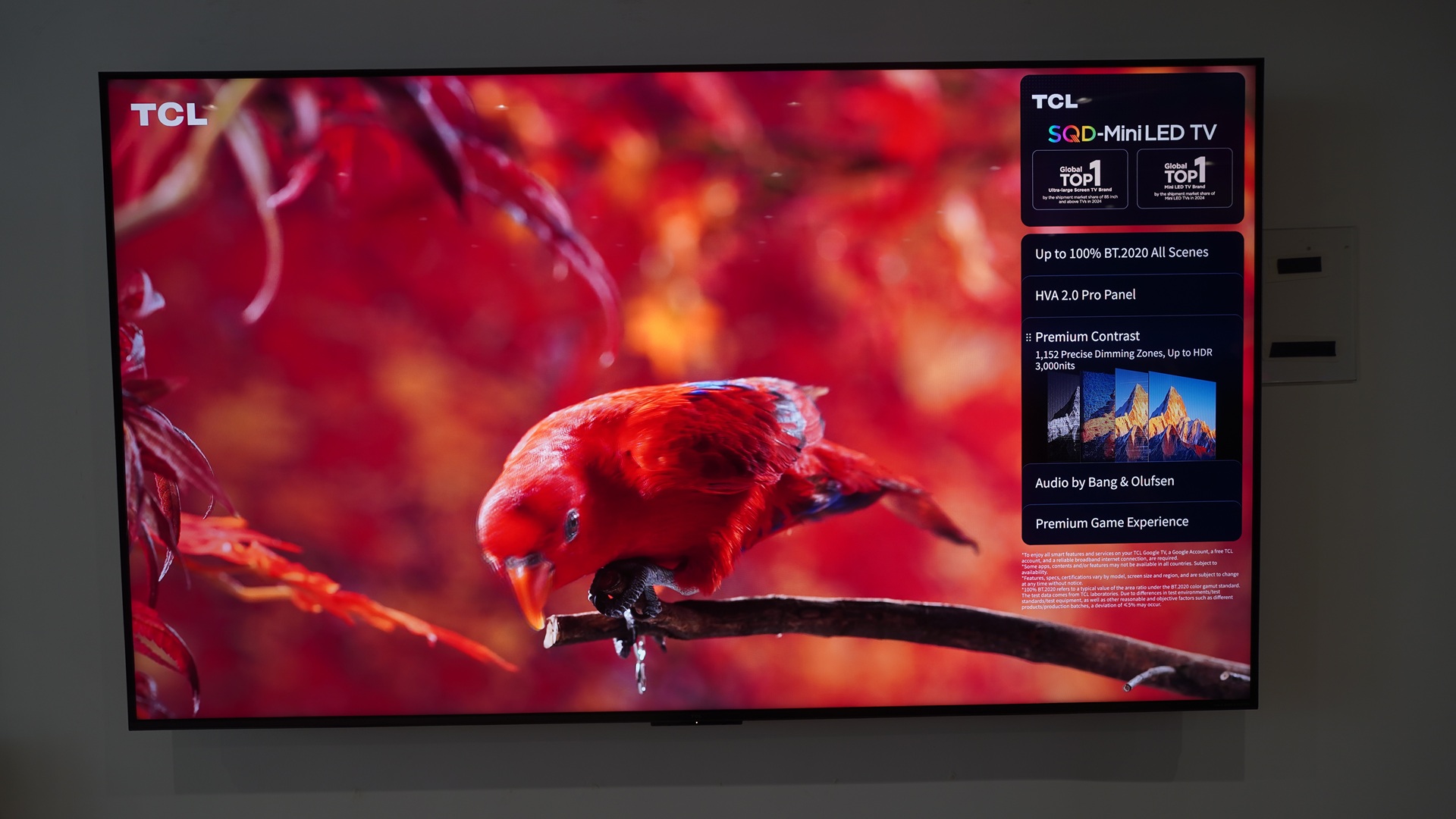 Bien qu'il soit le roi des mini LED, TCL semble réticent à adopter les téléviseurs RVB