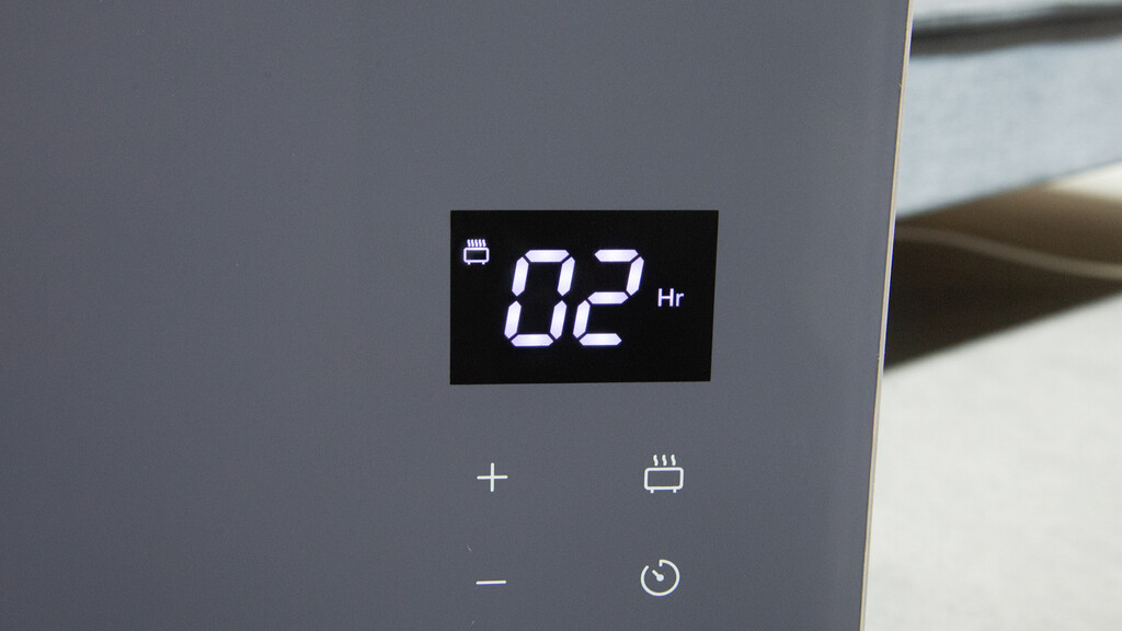 Minuterie de chauffage à panneau en verre noir MasterPlug Auraline