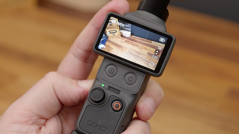 Osmo Pocket 4 - écran et boutons