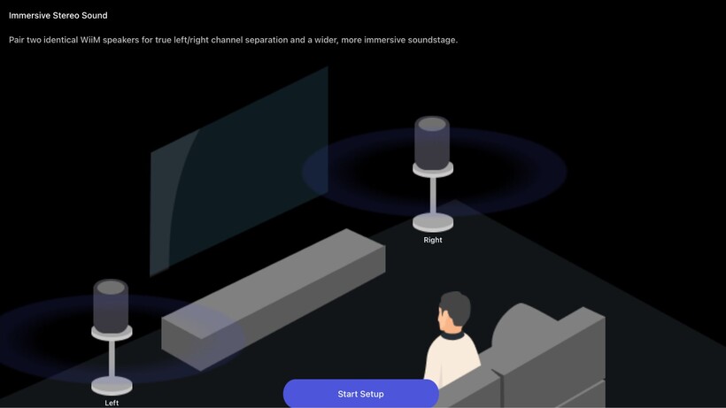 Couplage stéréo du son WiiM