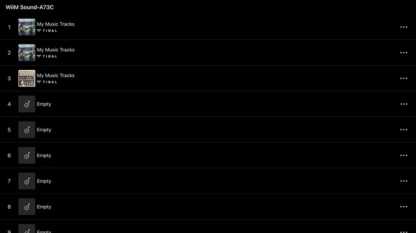 Préréglages sonores WiiM