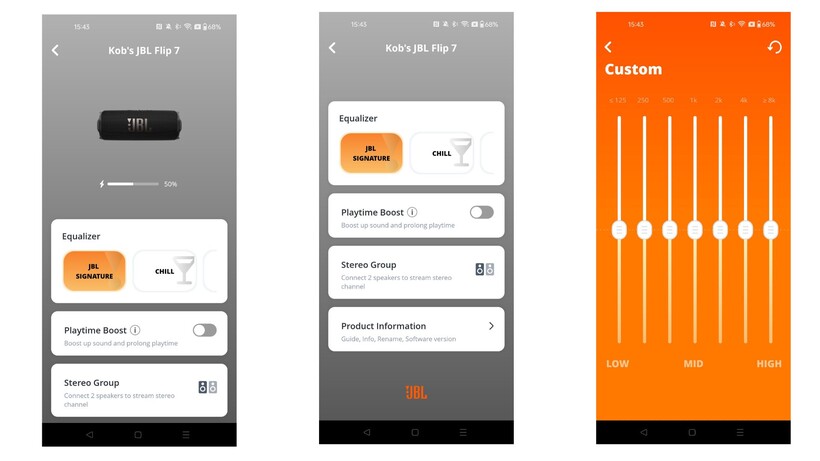 Application JBL Flip 7 Portable