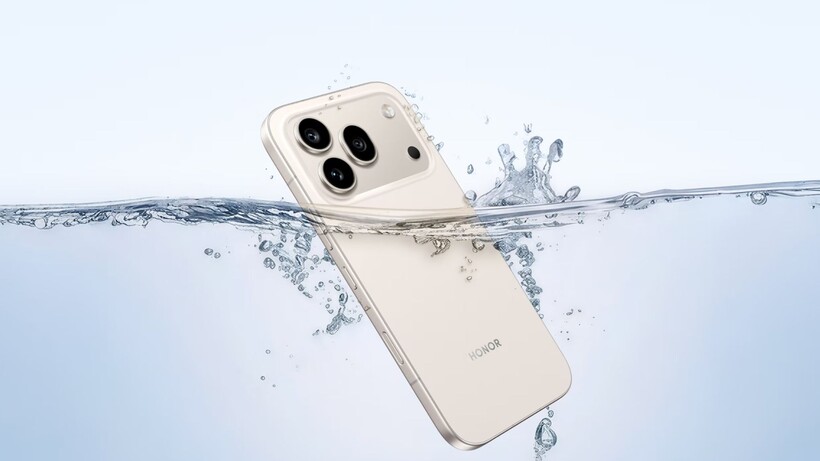 Honor 600 Pro dans l'eau