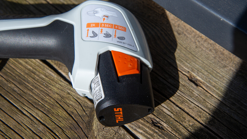 Informations de contrôle du sécateur sans fil Stihl ASA 20