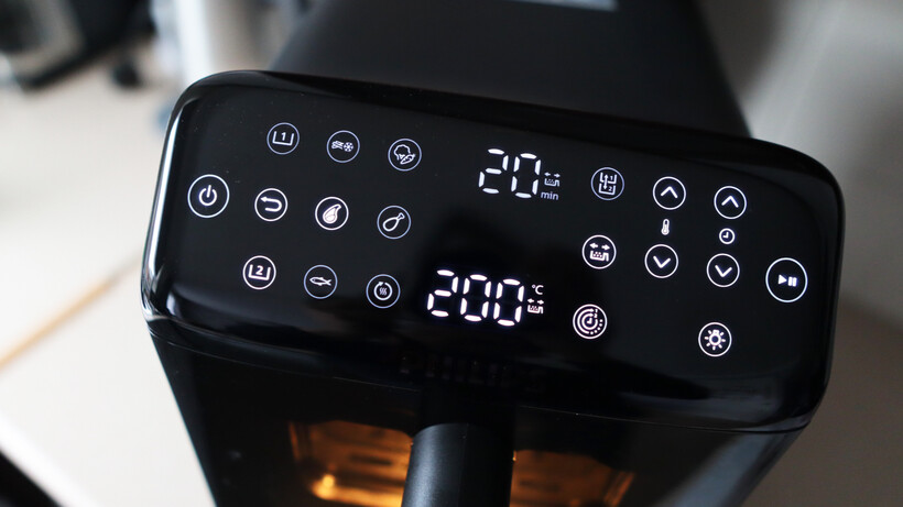 Panneau de commande - Friteuse à air à double panier empilé Philips série 4000
