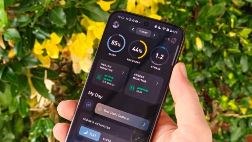 Sommeil, récupération, données de tension et moniteur de stress et de santé sur l'application Whoop