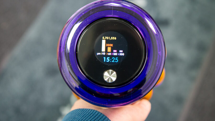 Dyson V15s détecte la durée de vie de la batterie du sous-marin